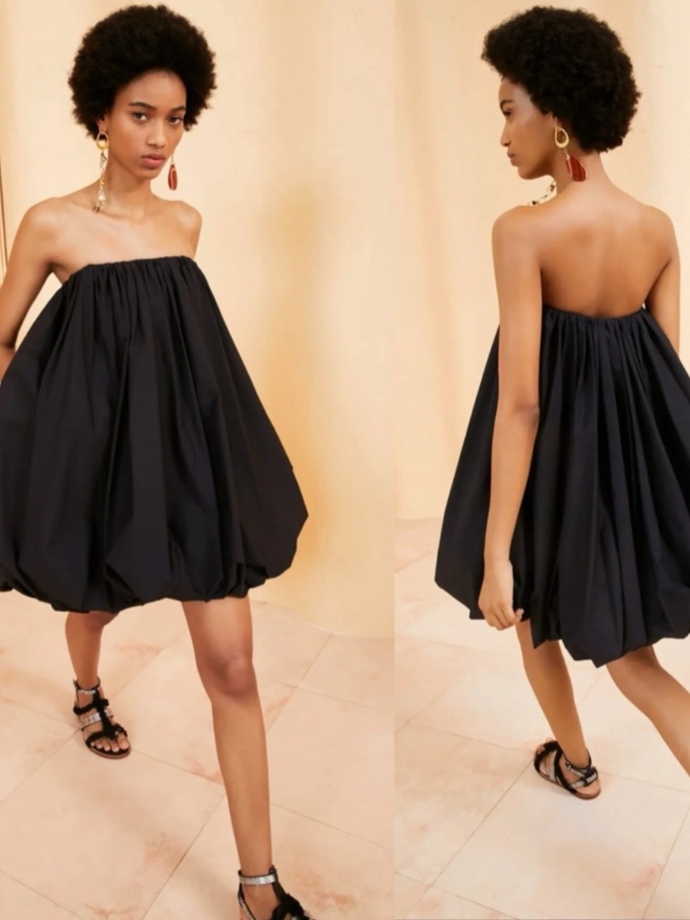 Ulla Johnson Polline Dress in Black Size 12 - Picture 4 of 11